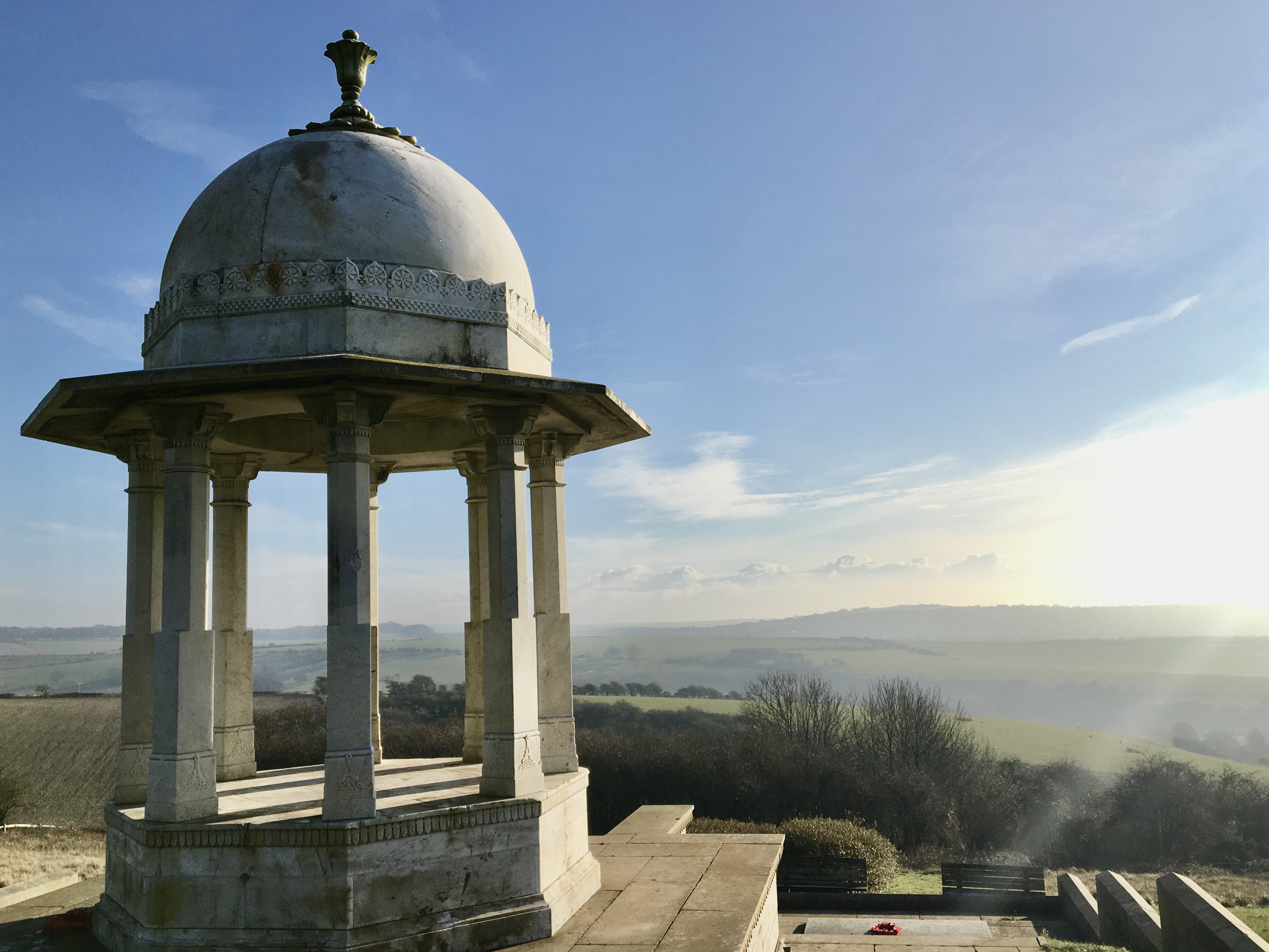 The South Downs on a bright winter day.