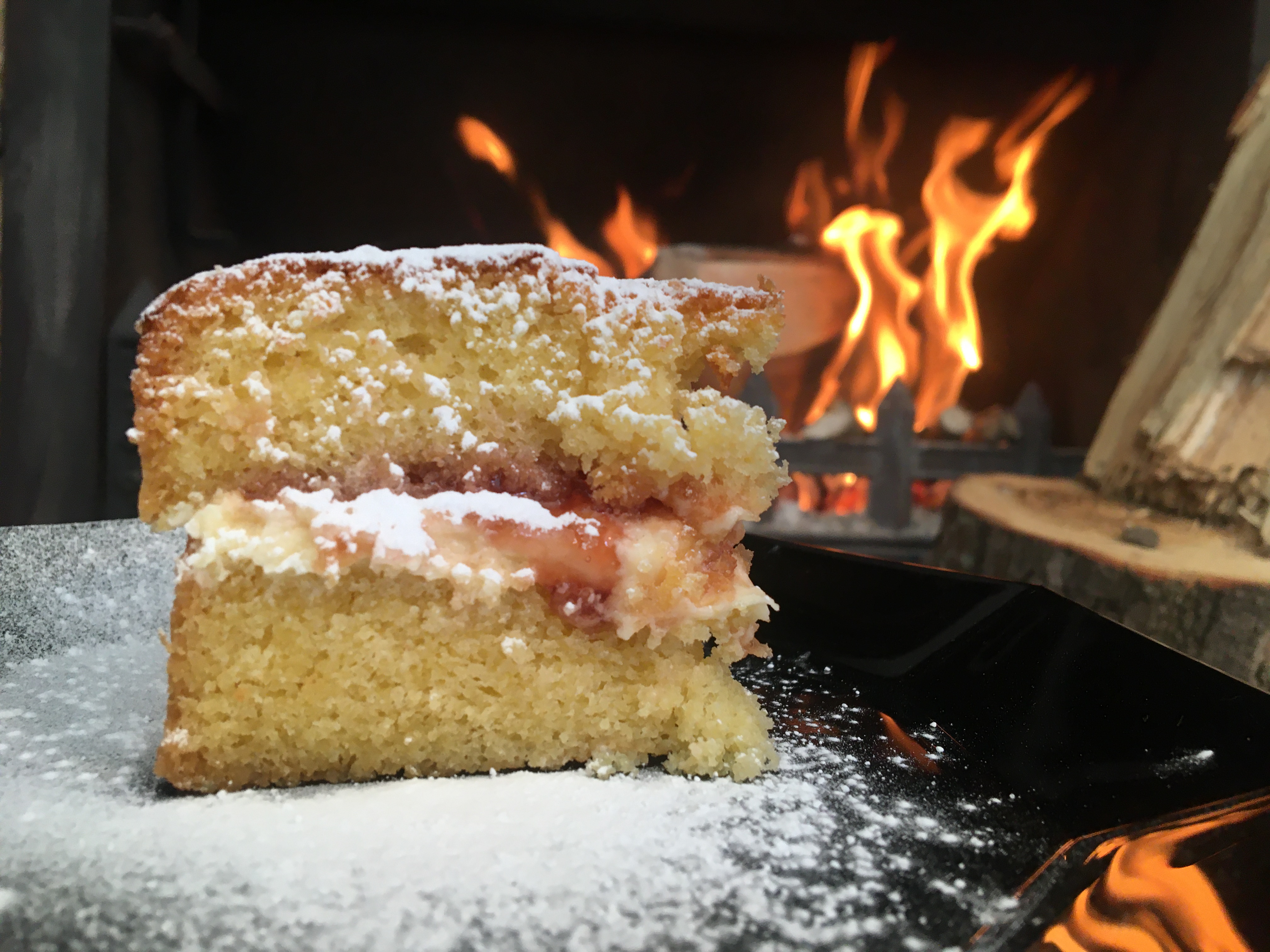 Winter tea by the fire @ The Oaks