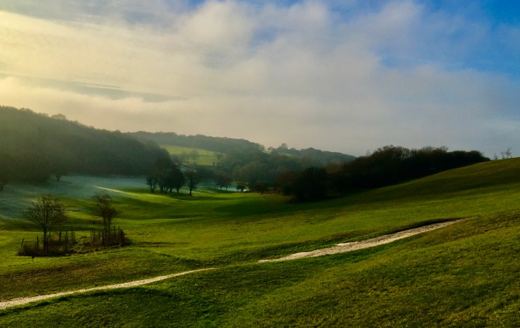 The Broad Skies and rolling Landscape of The South Downs.